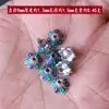 Suporte de Flores Esmaltado Tampa de Flor Colorida Gota de Óleo Contas Espaçadoras de Flor Suporte de Flores Materiais para Pulseira Colar de Contas Artesanais DIY