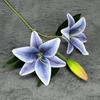 Fita de impressão 3D flor lírio decoração de casamento adereços 2 flores 1 Botão Perfume Lírio flor de simulação flor artificial atacado