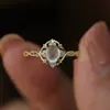 Anillos de Moño Elegantes y Exquisitos en Varios Estilos, Anillos de Circonita de Lujo Ligero Transfronterizos, Estilo Ins Europeo y Americano con Sensación de Alta Gama