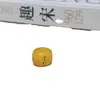 Cuentas de tamiz amarillas de hueso de camello con cuentas sueltas pulsera accesorios de juego de texto de mano