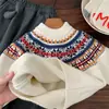 [Venta de Liquidación, Sin Devoluciones ni Cambios] Suéter Jersey Nuevo de Invierno para Niños Bangcheng Estilo Fair Isle My0132