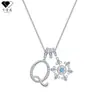 Kamanqi Tk Dopamina 26 Collar con Letra Inglesa Colgante de Copo de Nieve Dulce Regalo de Navidad Dulzura de Primavera