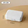 Pastillero portátil caja dispensadora de medicamentos contenedor de pastillas sellado hermético para llevar una semana siete días caja dispensadora pequeña tres veces al día