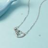 Nuevo Collar Love para Mujer Regalo de San Valentín Cadena Corta para Clavícula Moda Elegante Colgante para Mujer Diamante en Forma de Corazón
