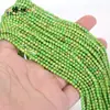 Cuentas redondas pequeñas de 2/3 mm, cristal natural, ágata, turquesa, para pulsera, collar DIY, venta al por mayor, cuentas sueltas, accesorios de joyería
