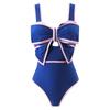Mameluco Bikini Estilo Bohemio Europeo y Americano 2025 Falda Larga Redonda Traje de Vacaciones Traje de Baño Protector Solar de Playa Mujer