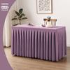 Mantel para reuniones, faldón para mesa, para hotel, negocios, salas de conferencias, capacitación especial, color sólido, extra grande, mantel rectangular