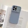 Adecuado para iPhone16PROMAX funda de silicona líquida para teléfono Apple 15 lente push-pull cubo de Rubik agujero fino 14 juegos 13