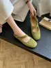 Mocasines bajos para mujer de punta redonda y suela blanda 2026 Mary Janes slip-on para combinar con faldas, zapatos planos estilo coreano