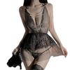 Roupa Íntima Sexy Roupa Íntima Sexy Pérola Tentação Malha Transparente Camisola Puro Desejo Renda Costas Livres Conjunto de Roupa Íntima