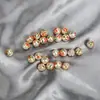 Ángel de Jade perlas de concha de agua dulce cuentas pintadas con agujero pasante pulsera collar accesorios de joyería diy