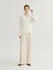 [Mismo Estilo que Raff] 25 Otoño/Invierno 100% Lana de Oveja Holgado Tejido de Punto Trenzado Cuello en V Suéter