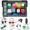 Sistema de Carro para Moto CarPlay 7 polegadas Transfronteiriço Gravador de Lente Dupla à Prova d'Água com Navegação GPS