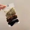 Elásticos de Cabelo Grossos de Alta Elasticidade Cinza Gradiente Estilo Ins 3 Elásticos para Prender o Cabelo Faixas de Cabeça Versáteis Argolas de Couro para Barracas
