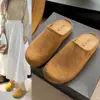 Novidade Primavera e Outono 2025 Estilo Coreano Multicor Sapatos Birkenstock de Solado Grosso Moda Rasteirinha Slip-On Bico Fechado Chinelos Meio Aberto Retrô para Mulheres