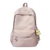Mochila bordada de nicho da moda para alunos do ensino fundamental II e médio, alto valor estético, design simples, grande capacidade, mochila de viagem feminina