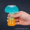 Taza de Vidrio con Hongo Personalidad Creativa Estilo Ins Taza para Beber Jugo Taza de Cóctel Famosa en Internet Taza Linda de Hongo para Té de Leche