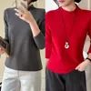 Camiseta Interior de Cuello Medio Alto para Mujer Talla Grande 200 Jin MM Otoño e Invierno Versátil Adelgazante Manga Larga Camiseta Top Ropa Exterior