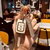 Ajuste de Imagem Aplicável Conjunto de Chaves Feminino Prancha Reta Estilo Feng Antigo Jing Rui Bin Zhi xrv Bolsa para Controle Remoto de Carro Concha com Fivela Ge Rui