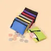 Bolsa para monedas impermeable de tela Oxford simple en stock para hombres y mujeres, tarjetero ultraligero, llavero, minibolso portátil