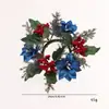 Suprimentos de Decoração de Natal Transfronteiriços Castiçal Guirlanda Círculo Mesa de Jantar Enfeites de Feriado Cenário Adereços Mini Guirlanda