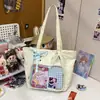 Bolsa Tote Feminina Macia Fofa Verde Menta Claro Tipo Nuvem Melhor Amiga para Fim de Semana de Estudante Bolsa de Ombro Única para Compras