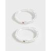 606 Estilo K Ins Nicho Diseño de Lujo Accesible Normcore Textura Plisada Circonita Anillo Fino Plata Esterlina S925 Anillo para Mujer