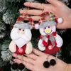 Nuevos artículos decorativos transfronterizos navideños para personas mayores, muñeco de nieve, alce pequeño colgante, accesorios para árbol de Navidad de tela pequeños