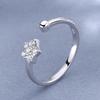 S925 Sterling Silver Micro Five-pointed Star Ring Japonês e Coreano Simples Clássico Pequeno Fresco Geométrico Estrela Jóias de Prata Atacado