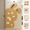 Parede de Fotos de Coelho Adesivos de Parede de Feltro Painel de Exibição Decoração de Parede Sala de Estar Parede de Fundo Criativa Painel de Feltro Álbum de Parede
