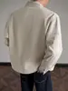 Chaqueta Harrington para Hombre Primavera y Otoño Corte Limpio Peso Pesado Marca de Moda Lona Lavada Cuello Alto Ropa de Trabajo Chaqueta de Béisbol
