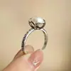 Anillo con Incrustación de Encaje de Perla para Mujer Retro Simple Elegante Diseño de Nicho Anillo Abierto de Alta Gama para Novia