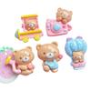 Accesorios de resina de oso Carto parque de atracciones oso pegamento de crema clip para el pelo hecho a mano funda para teléfono móvil hebilla de zapato accesorios al por mayor