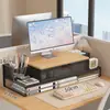 Armazenamento e Organização para Sala de Estudo Suporte de Resfriamento para Computador Suporte de Mesa Extraível para Computador de Escritório Suporte de Elevação para Computador