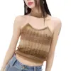 Verano 2024 nuevo estilo dulce y fresco cadena desmontable colgante tirantes degradados viento de deseo puro dulce ropa de mujer costuras de colores