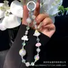 Dulce Princesa Por Favor Hazte Rica Cadena para Teléfono Aleación Gato de Dibujos Animados Nueva Cadena de Cuentas de Cristal Colgante Encanto para Bolso