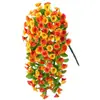Colgante de Pared de Flor de Mañana Simulada Transfronterizo Colgante Planta Verde Falsa Plantas Adornos Decorativos Flor Pared Arreglo de Boda