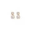 Pendientes Cuadrados de Circonita Dulces y Sencillos Exquisitos para Mujer, de Alta Gama, Versátiles, Pendientes Súper Brillantes, Pendientes de Estilo Nicho
