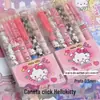 Atacado de fábrica caneta gel de pressão de alto valor de cor fofa desenho animado Sanrio secagem rápida suave caneta de ponta pincel para assinatura preta