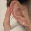 Pendientes Mulsanne F136 de Aleación de Titanio Rosca Interna Zirconia Clavo Óseo Clavo para Labios Clavo para Nariz Joyería de Aleación de Titanio G23 Perforación de Cabeza