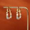 Pendientes de Gota de Aceite de Esmalte Coloridos Verano Dopamina Color Macarrón Pendientes Frescos y Dulces Pendientes de Moda de Gama Alta