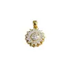 Collar giratorio de acero de titanio con girasol, una pieza de joyería de alta gama lujosa y versátil, con un diseño giratorio de trébol de cuatro hojas para la buena suerte
