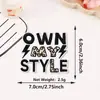 Patches bordados com frases em inglês mais vendidos internacionalmente com palavras de encorajamento, patches com adesivo termocolante para roupas e chapéus, patches decorativos