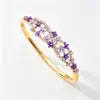 Nuevo Pulsera de Esmalte Floral Hueca Estilo Chino con Flores de Colores de Goteo de Aceite y Diamantes, Multicolor, En Stock, Venta al por Mayor Directa de Fábrica