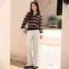 Pantalones casuales de pierna recta ajustada a la moda para mujer, otoño e invierno 2026 nuevos, de cintura alta, fluidos, holgados, versátiles, de pierna recta