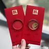 Oro Puro 999 Princesa, ¡Por Favor Hazte Rica! Nuevo Estilo Sobre Rojo Pegatina para Teléfono Regalo para Reunión Anual de la Empresa Contrato