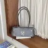 Bolso artístico para mujer con bordado de trébol de cuatro hojas y nota musical vintage para otoño e invierno 2026, bolso de mano fresco y versátil, bolso de hombro, bolso cruzado para ir al trabajo