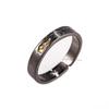 Anillo Chiba "Xiangyun" de Plata 925 Nicho ins Moderno para Hombre Anillo de Dedo de Lujo Ligero Negro Simple Anillo Original de Personalidad