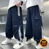 Pantalones Jogger con Raya Lateral para Niños, Nuevo Estilo Otoño e Invierno 2025, Corte Holgado, Pantalones Casuales con Forro de Felpa para Niños Mayores, Estilo de Moda