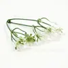 Planta Acuática Popular de Helecho Blanco Escarchado de Plástico Artificial de Amazon Accesorios Decorativos para Horquilla DIY, Guirnalda, Gorro de Graduación